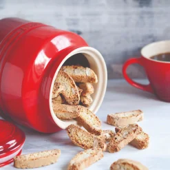 Le Creuset Stoneware 2.4 Litre Biscuit Jar - Cerise