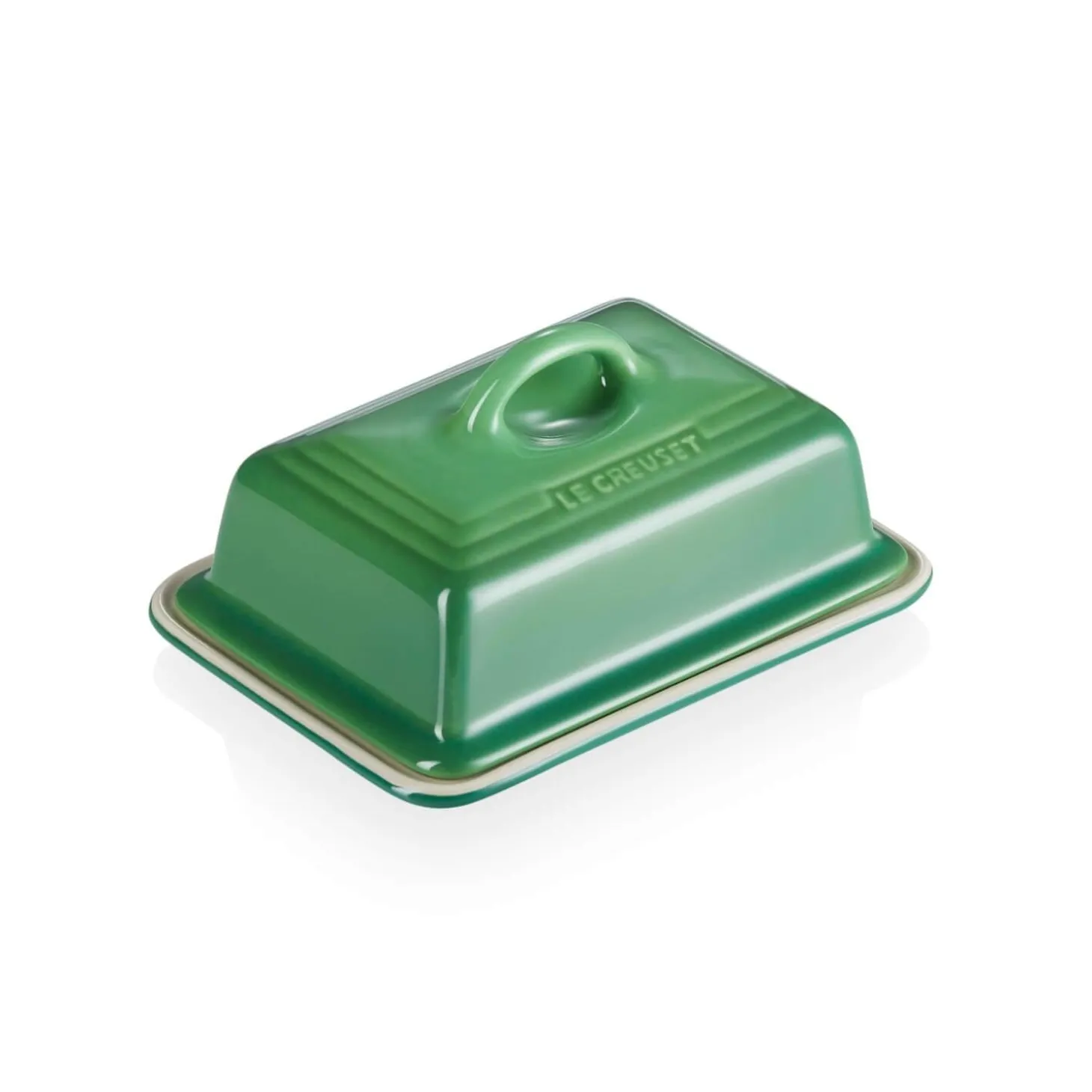 Le Creuset Stoneware Butter Dish - Bamboo Green