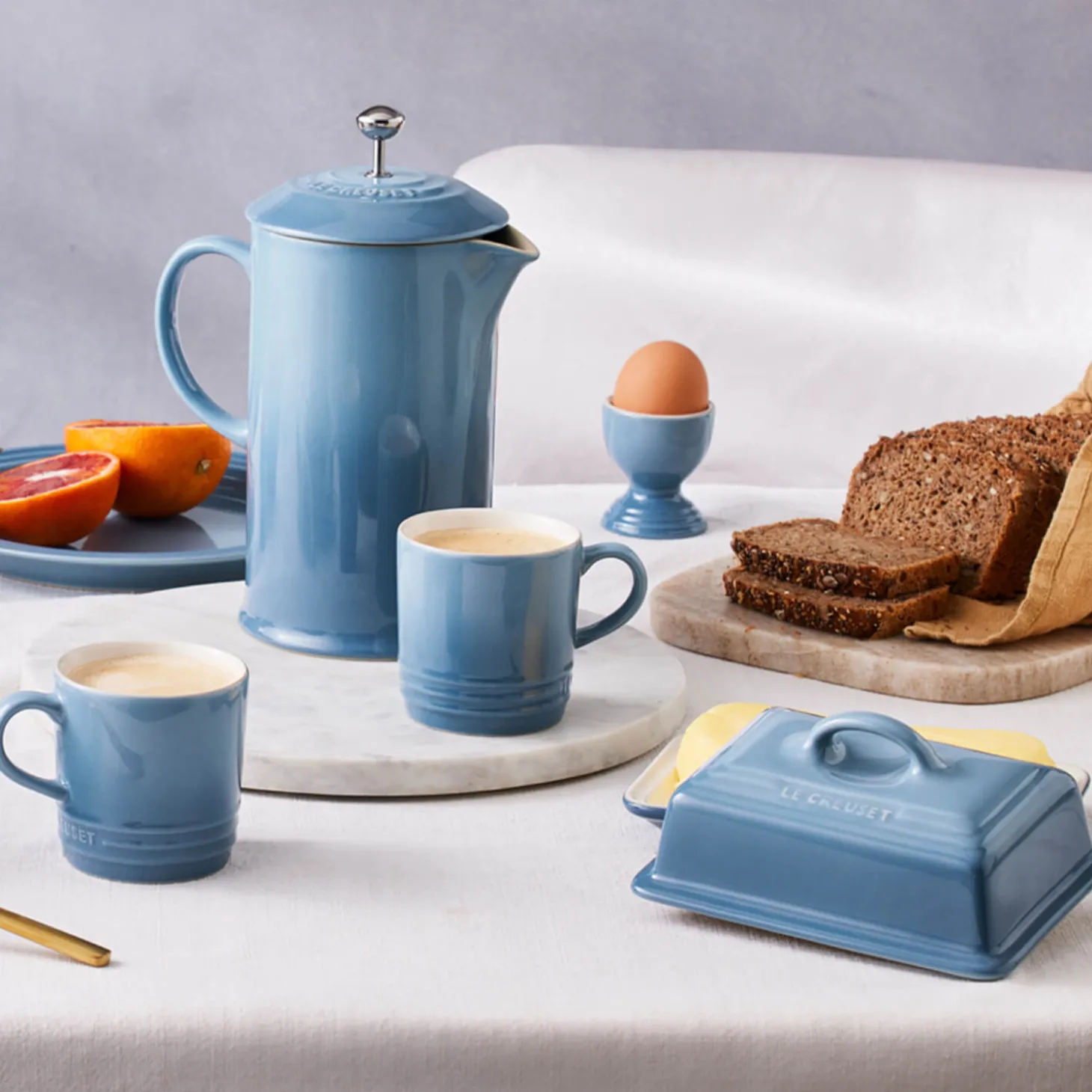 Le Creuset Stoneware Butter Dish - Chambray