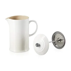 Le Creuset Stoneware Cafetiere - Meringue