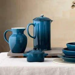Le Creuset Stoneware Cafetiere - Deep Teal