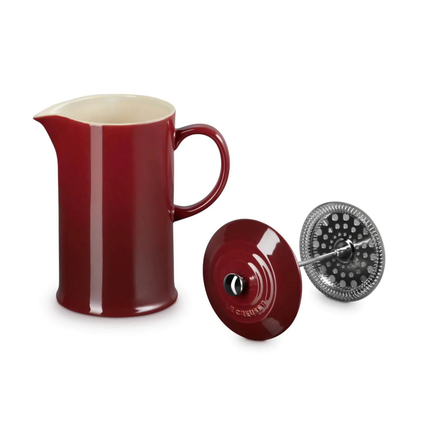 Le Creuset Stoneware Cafetiere - Garnet