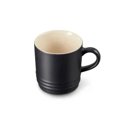 Le Creuset Stoneware Cappuccino Mug - Satin Black