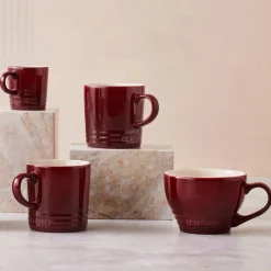 Le Creuset Stoneware Cappuccino Mug - Garnet
