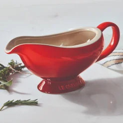 Le Creuset Stoneware Gravy Boat - Cerise