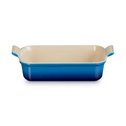 Le Creuset Stoneware Heritage 26cm Rectangular Deep  Dish - Azure