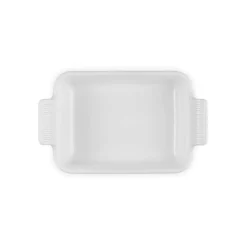 Le Creuset Stoneware Heritage 19cm Rectangular Deep Dish - White