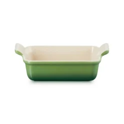 Le Creuset Stoneware Heritage 19cm Rectangular Deep Dish - Bamboo Green