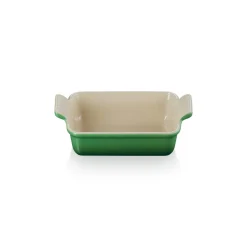 Le Creuset Stoneware Heritage 19cm Rectangular Deep Dish - Bamboo Green