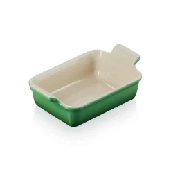 Le Creuset Stoneware Heritage 19cm Rectangular Deep Dish - Bamboo Green