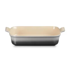 Le Creuset Stoneware Heritage 32cm Rectangular Deep Dish - Flint