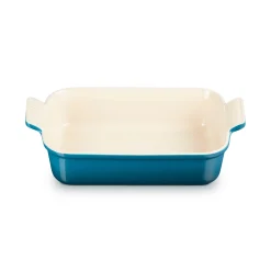 Le Creuset Stoneware Heritage 26cm Rectangular Deep Dish - Deep Teal