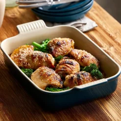 Le Creuset Stoneware Heritage 32cm Rectangular Deep Dish - Deep Teal