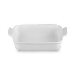 Le Creuset Stoneware Heritage 26cm Rectangular Deep Dish - White