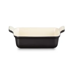 Le Creuset Stoneware Heritage 19cm Rectangular Dish - Matte Black