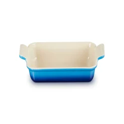 Le Creuset Stoneware Heritage 19cm Rectangular Deep  Dish - Azure
