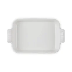 Le Creuset Stoneware Heritage 26cm Rectangular Deep Dish - Meringue
