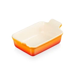 Le Creuset Stoneware Heritage 19cm Rectangular Deep Dish - Volcanic