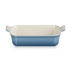 Le Creuset Stoneware Heritage 26cm Deep Rectangular Dish - Chambray