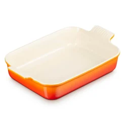 Le Creuset Stoneware Heritage 32cm Rectangular Deep Dish - Volcanic