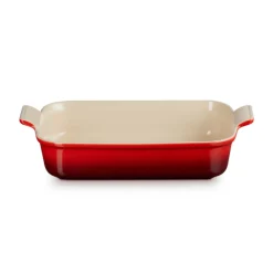 Le Creuset Stoneware Heritage 32cm Rectangular Dish - Cerise