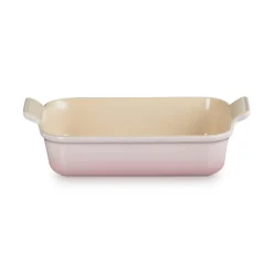 Le Creuset Stoneware Heritage 26cm Rectangular Deep  Dish - Shell Pink