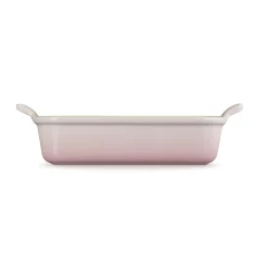 Le Creuset Stoneware Heritage 26cm Rectangular Deep  Dish - Shell Pink