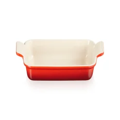 Le Creuset Stoneware Heritage 19cm Rectangular Dish - Cerise