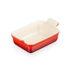 Le Creuset Stoneware Heritage 19cm Rectangular Dish - Cerise