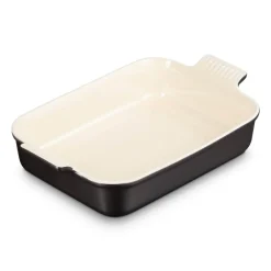 Le Creuset Stoneware Heritage 32cm Rectangular Dish - Matte Black
