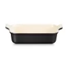 Le Creuset Stoneware Heritage 26cm Rectangular Dish - Matte Black
