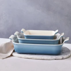 Le Creuset Stoneware Heritage 19cm Rectangular Deep Dish - Chambray