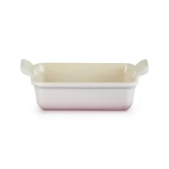 Le Creuset Stoneware Heritage 19cm Rectangular Deep  Dish - Shell Pink