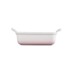 Le Creuset Stoneware Heritage 19cm Rectangular Deep  Dish - Shell Pink
