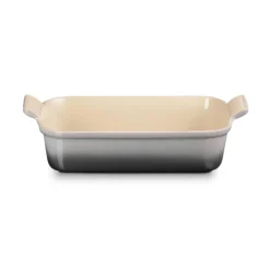 Le Creuset Stoneware Heritage 26cm Rectangular Deep Dish - Flint