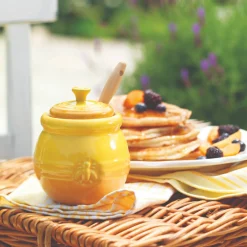 Le Creuset Stoneware Honey Pot & Dipper - Nectar