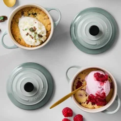 Le Creuset Stoneware Petite Round Casserole - Sea Salt