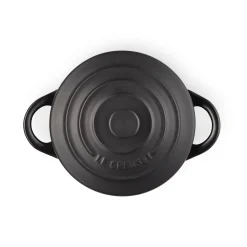 Le Creuset Stoneware Petite Round Casserole - Satin Black