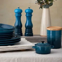 Le Creuset Stoneware Petite Round Casserole - Deep Teal