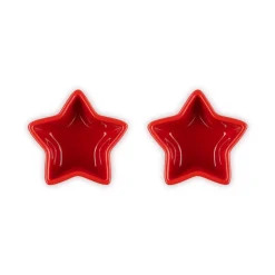Le Creuset Stoneware Set of 2 Star Ramekins - Cerise