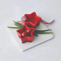 Le Creuset Stoneware Set of 2 Star Ramekins - Cerise