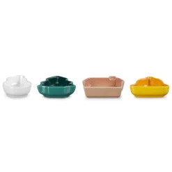 Le Creuset Stoneware Set of 4 Christmas Mini Dish Set