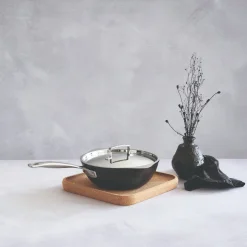 Le Creuset Toughened Non-Stick Chefs Pan with Pouring Spouts - 24cm