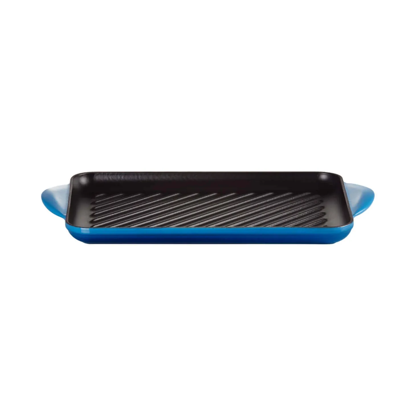 Le Creuset Traditional Cast Iron 32cm Rectangular Grill - Azure