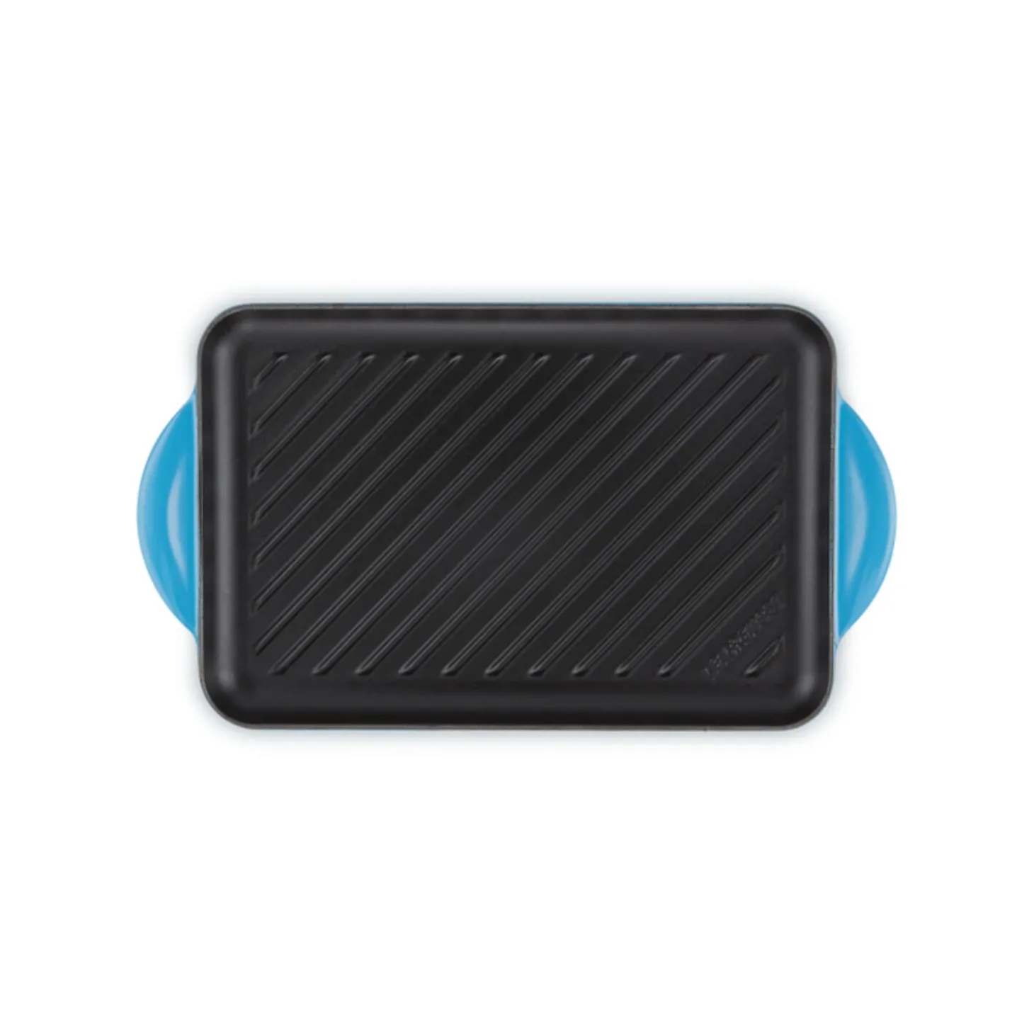 Le Creuset Traditional Cast Iron 32cm Rectangular Grill - Azure