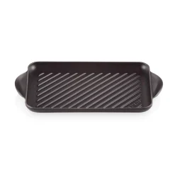 Le Creuset Traditional Cast Iron 32cm Rectangular Grill - Satin Black