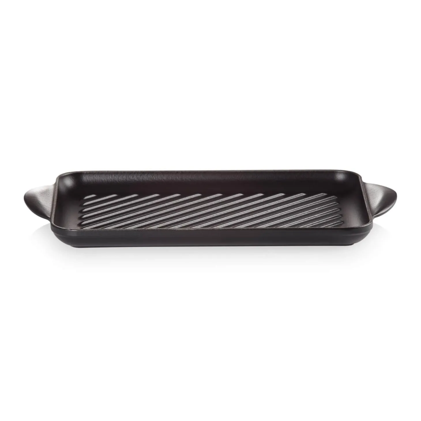 Le Creuset Traditional Cast Iron 32cm Rectangular Grill - Satin Black