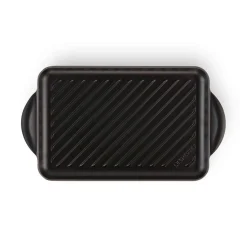 Le Creuset Traditional Cast Iron 32cm Rectangular Grill - Satin Black