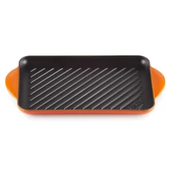 Le Creuset Traditional Cast Iron 32cm Rectangular Grill - Volcanic