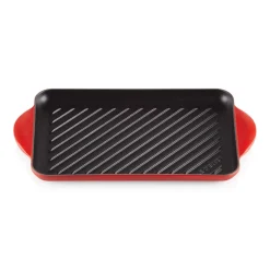 Le Creuset Traditional Cast Iron 32cm Rectangular Grill - Cerise